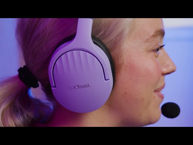 Trust GXT 489 FAYZO Headset Diadema Gaming USB Roxo video