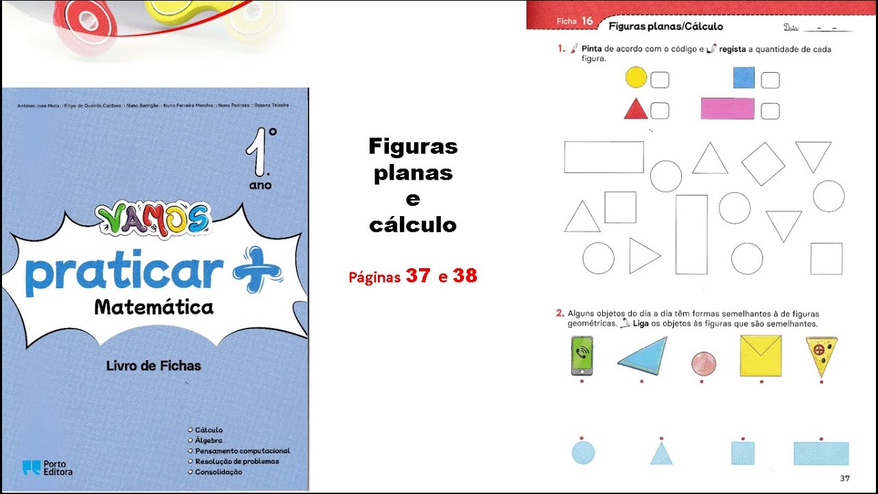 Figuras planas e cálculo - Pág. 37 e 38 - Matemática 1º ano
