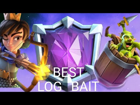 TOP LADDER PUSH WITH THE BEST LOG BAIT DECK - CLASH ROYALE #logbait