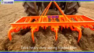 Cultivator | Extra Heavy Duty Spring Loaded Tiller | Tractor Cultivator by Fieldking