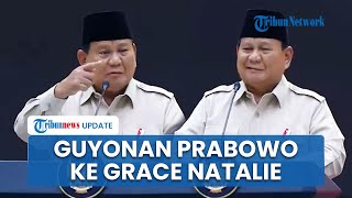 Kelakar Prabowo Ungkap Petinggi PSI Grace Natalie Hampir Masuk Gerindra: Inget Nggak Kamu Telepon?
