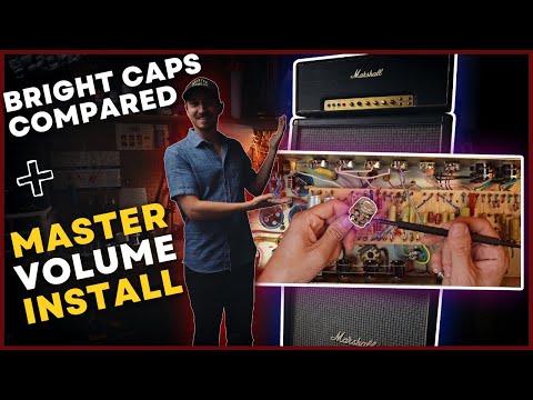 Bright Cap's compared in Vintage 100w JMP Marshall (+MV install)