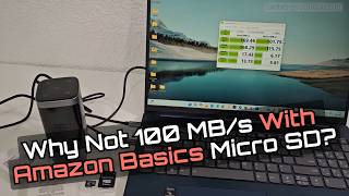 Amazon Basics MicroSDXC 64GB A2 U3 V30 Speed Test Review with Adapter