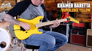 Video thumbnail for No Talking...Just Tones | Kramer Baretta Bumblebee Yellow by Peach Guitars