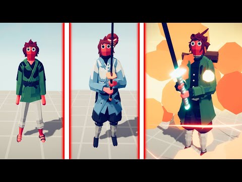 EVOLUTION OF KAMADO TANJIRO ( DEMON SLAYER ) | Totally Accurate Battle Simulator TABS