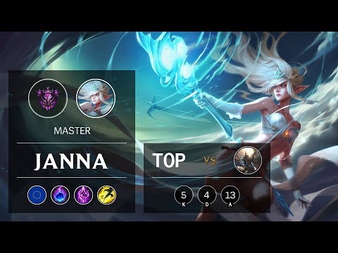 Janna Top vs Pantheon - EUW Master Patch 9.21