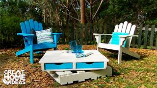 Building Under $50 Garden Furniture From Pallets | Upcycling Furniture Ideas