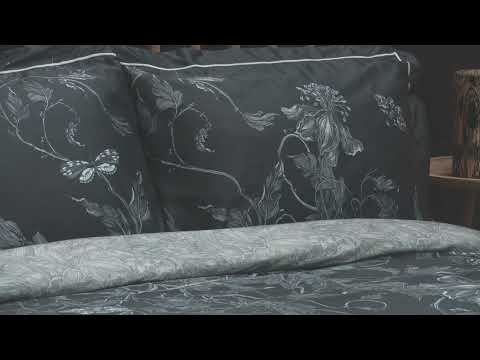 Timorous Beasties Tendril Spill Navy Oxford Pillowcase Set