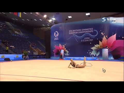 Nilgun Sarioglu Hoop AA Qualifications European Championships Varna 2021