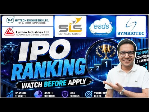 IPO RANKING urgent - Lumino Industries IPO VS ESDS Software Solution IPO VS Hy-Tech Engineers IPO - Anant Ladha