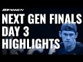 De Minaur Joins Tiafoe and Kecmanovic in Semis | Next Gen ATP Finals Day 3 Highlights