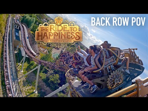 Ride to Happiness Back Row POV Plopsaland De Panne MACK Extreme Spinning Coaster