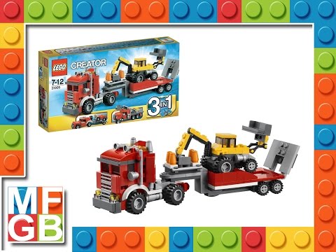 Vidéo LEGO Creator 31005 : Le camion de chantier