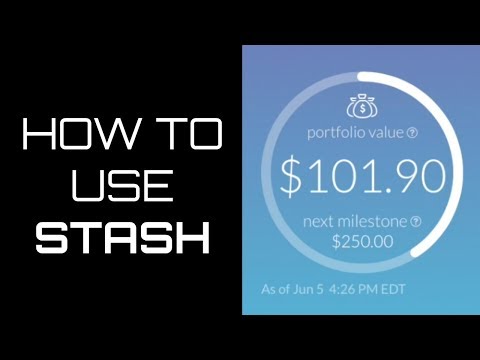 How to use the STASH APP