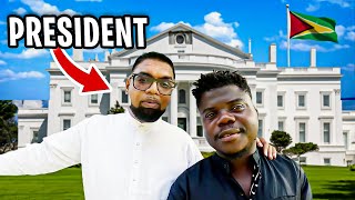Flying From Jamaica To Meet The President Of Guyana