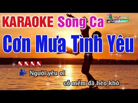 Cơn Mưa Tình Yêu Karaoke Song Ca | Bản Chuẩn 2020 - Nhạc Sống Thanh Ngân