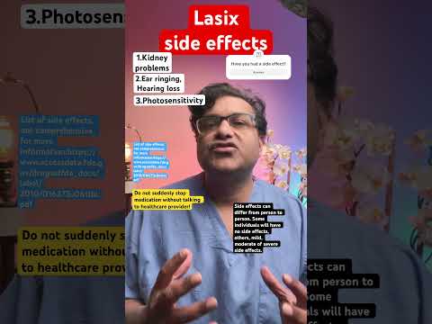 Lasix side effects(in elderly!) #bloodpressure #htn #edema #sideeffects #furosemide