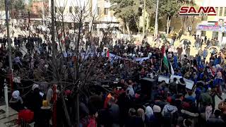 وقفة وطنية احتجاجية لأبناء الحسكة استنكاراً لإجرام المحتل التركي