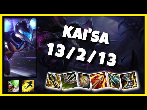 Kai'Sa vs Jhin KOREAN Challenger BOT (13/2/13) Gameplay Replay - Patch 10.24