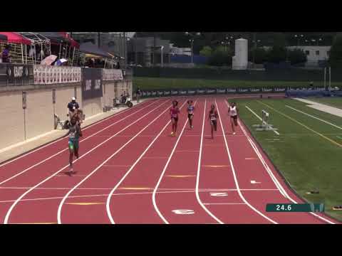 400m prelims heat 5 15-16 girls - 2019 USATF National Youth Outdoor Championships
