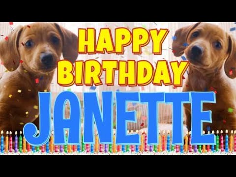 Happy Birthday Janette! ( Funny Talking Dogs ) What Is Free On My Birthday