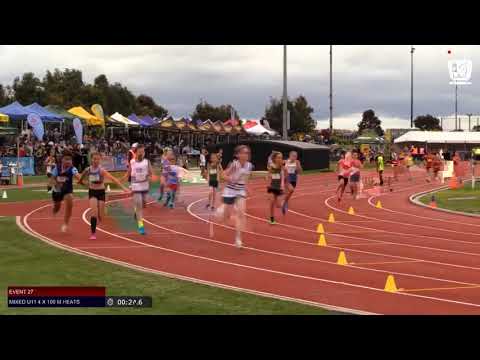 Mixed U11 4 x 100m Heat 3 - 2019 SUBWAY State Relay Championships // LAVicTV