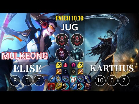 HLE Mulkeong Elise vs Karthus Jungle - KR Patch 10.19