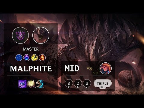 Malphite Mid vs Zoe - EUW Master Patch 10.12