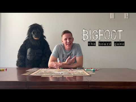 Bigfoot the board game: Player boards, Scouting dice, and location cards