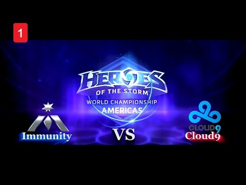 Team Immunity vs Cloud9 - Game 1 - World Championship Americas - Heroes of The Storm