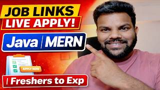 100+ Jobs Live Apply 🔥 | MERN | Java | Software Engineer | Fresher & Experienced