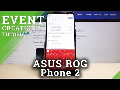 How to Add Event to Calendar in Asus Rog Phone 2 - Set Up Reminder