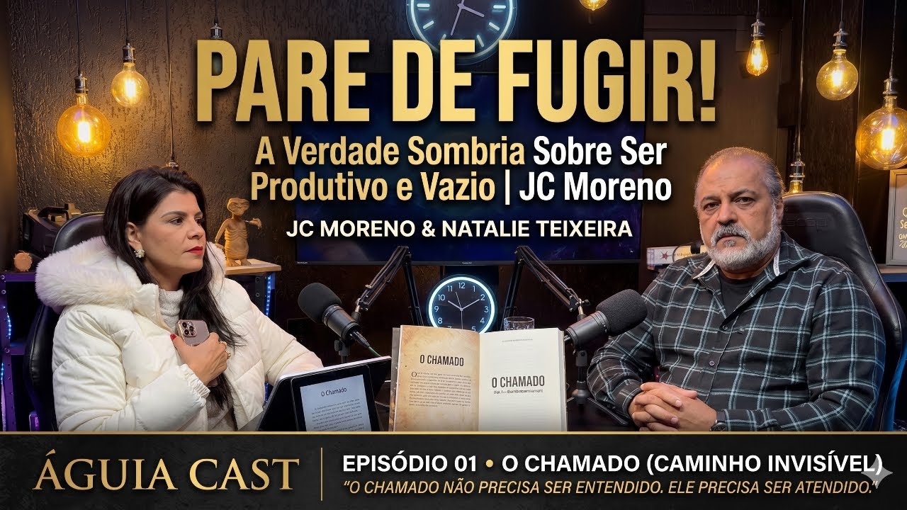 Pare de fugir: a verdade sombria sobre ser produtivo e vazio — O Chamado / Natalie Teixeira, conversa com JC Moreno