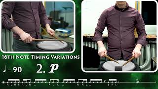 Beginner Snare Drum Exercise | 16th Note Timing Variations for Snare Drum