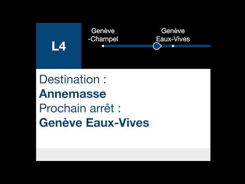 Annonces SNCF - SL4 Lancy-Pont-Rouge – Annemasse (partielle)