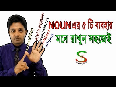 English Grammar Lesson in Bangla - 5 Functions of Nouns