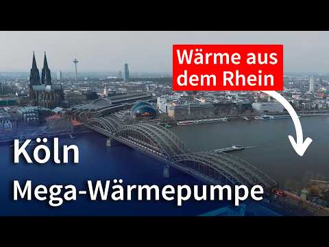 Video Thumbnail: Wärmewende aus dem Rhein: Köln baut Europas größte Flusswärmepumpe!