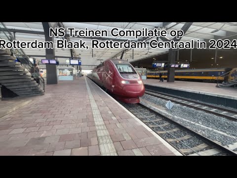 NS Treinen Compilatie op Rotterdam Blaak, Rotterdam Centraal in 2024