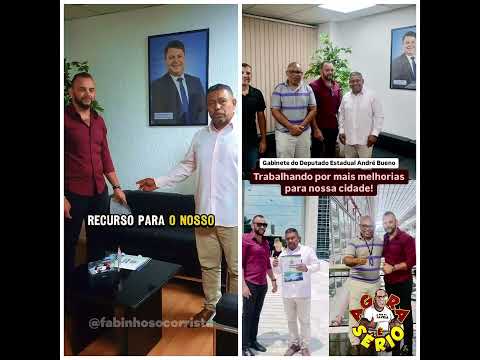 VEREADOR FABINHO NA ATIVIDADE COM O DEPUTADO ESTADUAL DO PL ANDRÉ BUENO