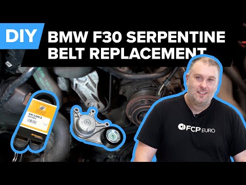 BMW F30 Serpentine Belt Replacement DIY (BMW N20 - 328i, 528i, X1, X3, & More)