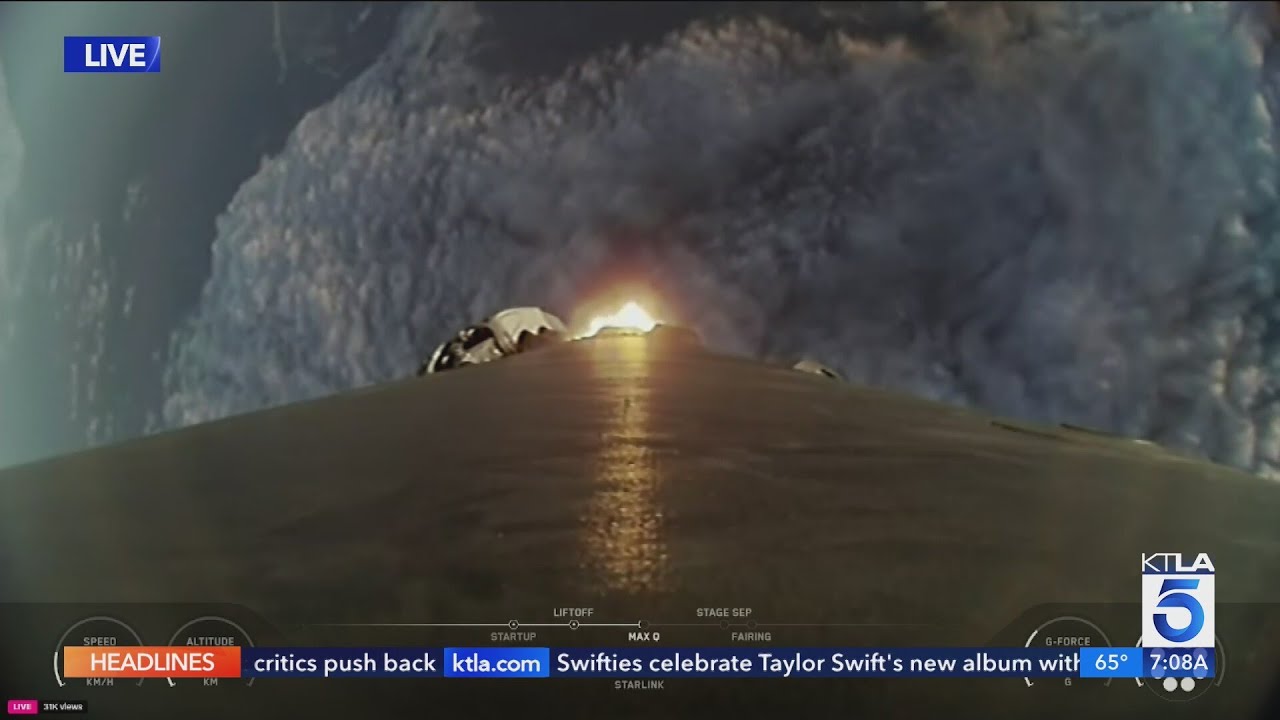 SpaceX launches Falcon 9 rocket from Vandenberg Space Force Base