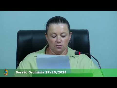 39ª Sessão Ordinária 27/10/2025 da Câmara Municipal de Ipiranga/PR