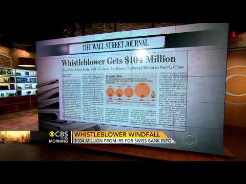 Whistleblower gets largest payout at $104M
