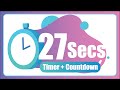 27 Seconds Countdown Timer With Alarm The Moments
