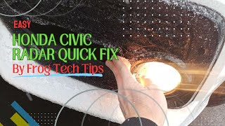 How to fix Honda Civic radar error 100% working solutions