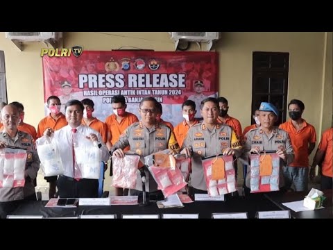 RILIS OPS ANTIK INTAN POLRESTA BANJARMASIN