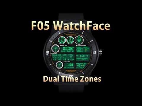 F05WatchFace for Android Wear Video