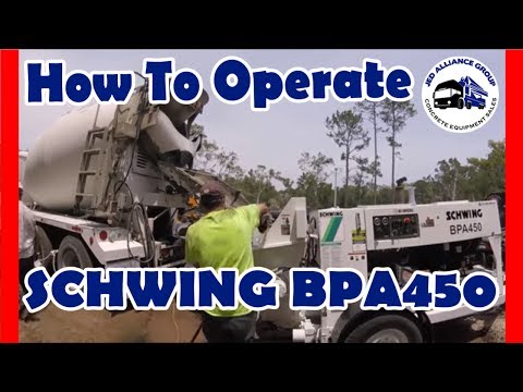 How to Operate a Schwing BPA450:  Jobsite Customer Delivery | SPANISH/ENGLISH