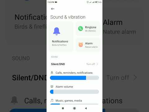 Change Notifications sounds in Xiaomi Redmi 7 A MIUI 12.5 version | Notification sounds settings