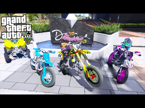 Motard Robbery *RARE* With Franklin (YamahaTm,Suzuki,Ktm...) - GTA 5 MOD GANGSTER LIFE (6) #11